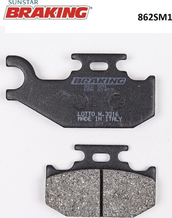 YARI METALİK ARKA FREN BALATASI SUZUKI UH 200 BURGMAN 200cc 2007-2020 - Image 1