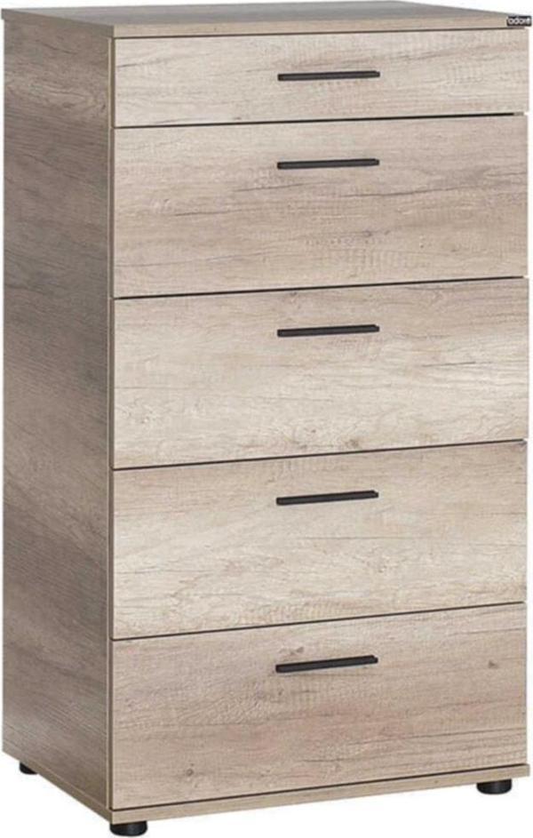Adore Mobilya Trendline 5 Çekmeceli Şifonyer - Açık Ceviz (tori) 60x108x44 Cm (gxyxd) - Image 1