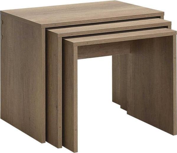 Adore Mobilya Trıple Zigon Sehpa - Açık Ceviz (tori) 55x47x40 Cm (gxyxd) - Image 1