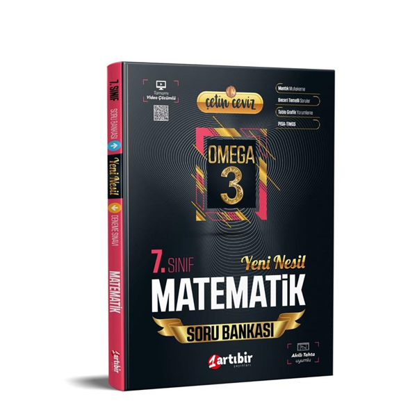 Artıbir Yayınları 7. Sınıf Matematik Çetin Ceviz Omega Soru Bankası - Artıbir Yayınları - Image 1