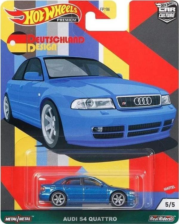 Hot Wheels Alman Tasarım Audi S4 Quattro GRJ69 Araba - Image 1