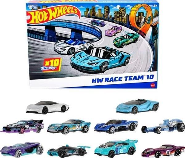 Hot Wheels 10'lu Yarış Arabası Paketi - Image 1