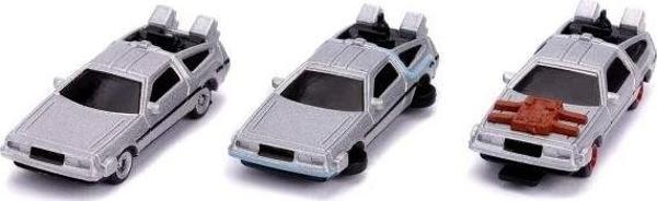 Jada Toys Geleceğe Dönüş 1.65" 3'lü Paket Arabalar - Image 1