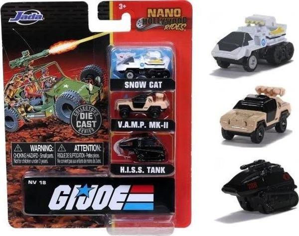 Jada Toys G.I. Joe Nano 3 lü Döküm Arabalar - Image 1