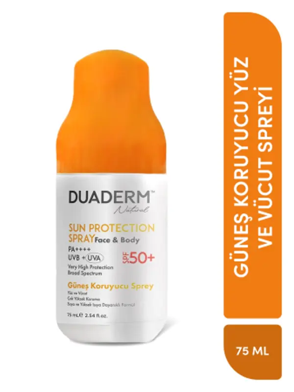 DUADERM YÜZ VE VÜCUT GÜNEŞ SPREY 50 SPF 75 ML - Image 1