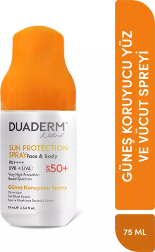 DUADERM YÜZ VE VÜCUT GÜNEŞ SPREY 50 SPF 75 ML - Image 1