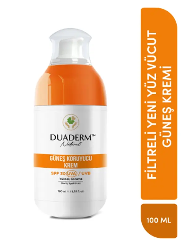 DUADERM YÜZ VE VÜCUT GÜNEŞ KREMİ 30 SPF 100 ML - Image 1