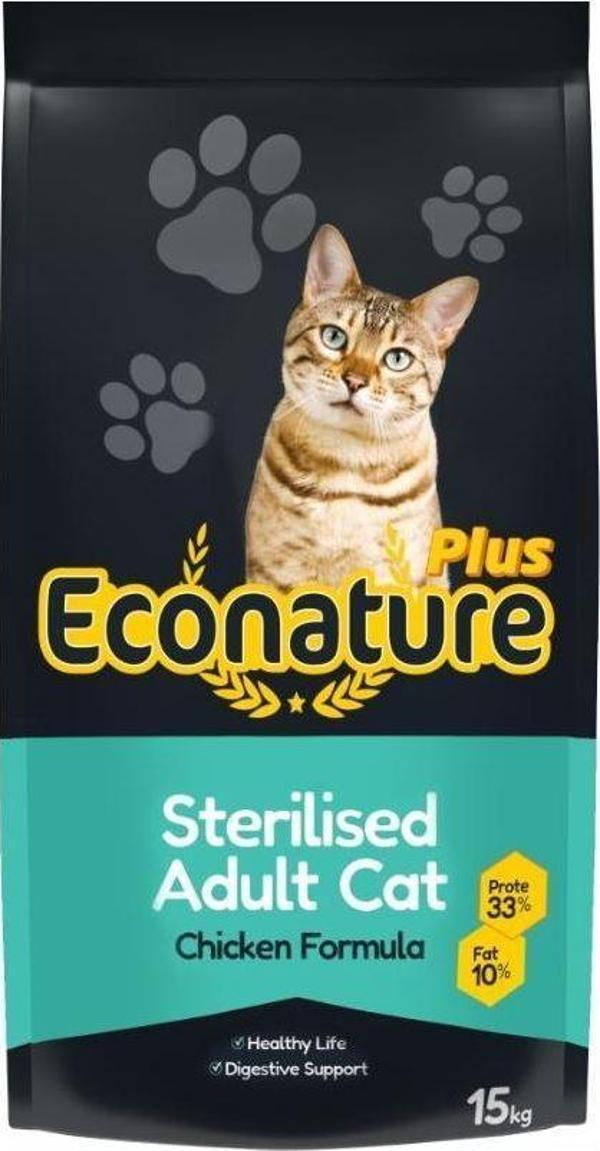 Econature Tavuklu Kısır Kedi Maması 15 kg - Image 1
