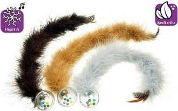 Flamingo Kuyruklu Çıngıraklı Top Kedi Oyuncak 45cm  - Image 1