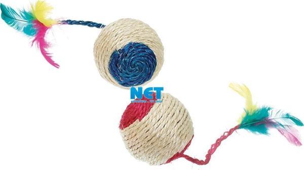 Karlie Hasır Çıngıraklı Top 6 cm. Karışık Renkli  - Image 1