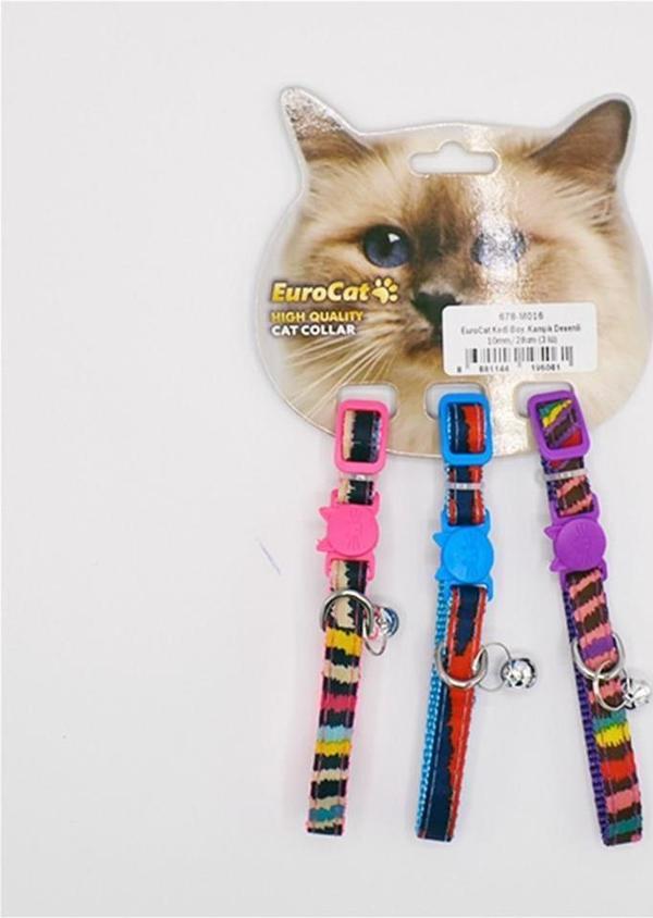 EuroCat Kedi Boy. Tas. Mavi Desenli 10mm28cm Tek  - Image 1