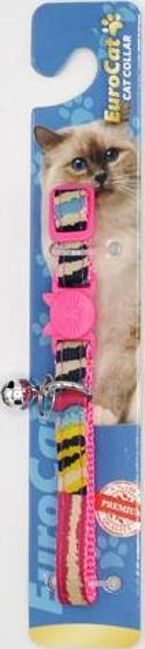 EuroCat Kedi Boy. Tas. Pembe Desenli 10mm28cm Tek  - Image 1