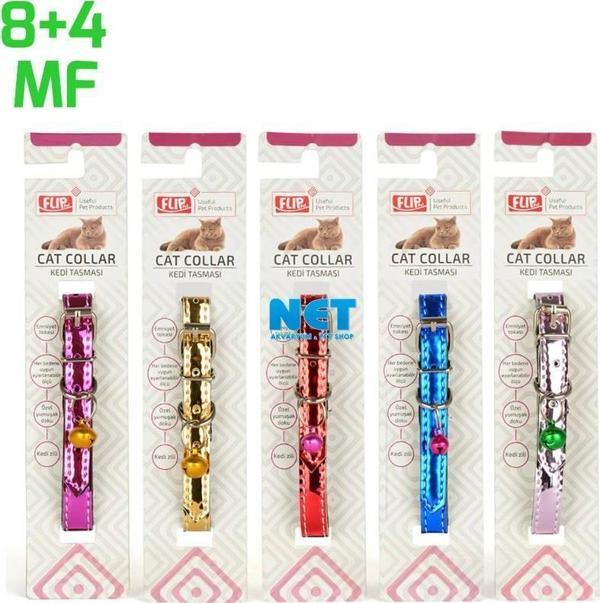 Flip Parlak Zilli Kedi Tasması  - Image 1