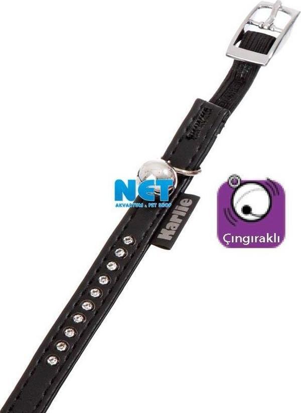 Karlie Deri Taşlı Kedi Tasma Xs 30Cm-11Mm Siyah  - Image 1