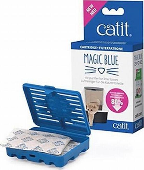 Catit Magic Blue Tuvalet Kabı Koku Giderici Kartuşu 2'li - Image 1