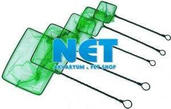 Akvaryum Balık Kepçesi 4 inç 10x8 cm  Sap Uzunluğu 24 cm - Image 1