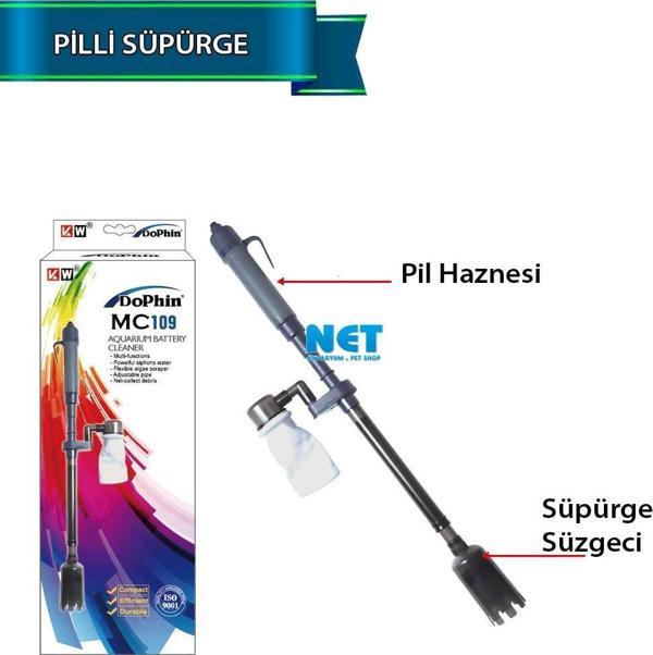 Dophin Pilli Süpürge Akvaryum Dip Sifonu  - Image 1