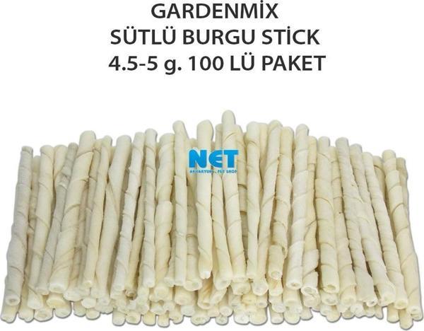 Garden Mix Sütlü Burgu Stick 4.5-5 g. 100 LÜ PAKET  - Image 1