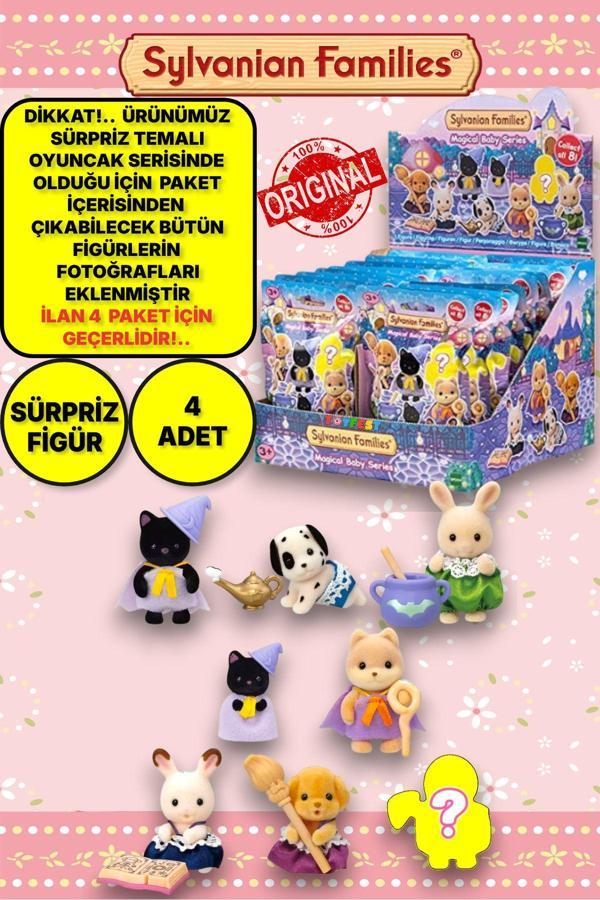 Sylvanian Families Minifigür Sihirli Kostüm Serisi  Temalı Sürpriz  Mini Bebek - 5 CM - 4 ADET - Image 1