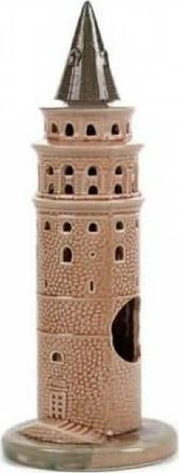 Güner R-54-K Galata Kulesi Küçük 18x6 cm Akvaryum Dekoru - Image 1