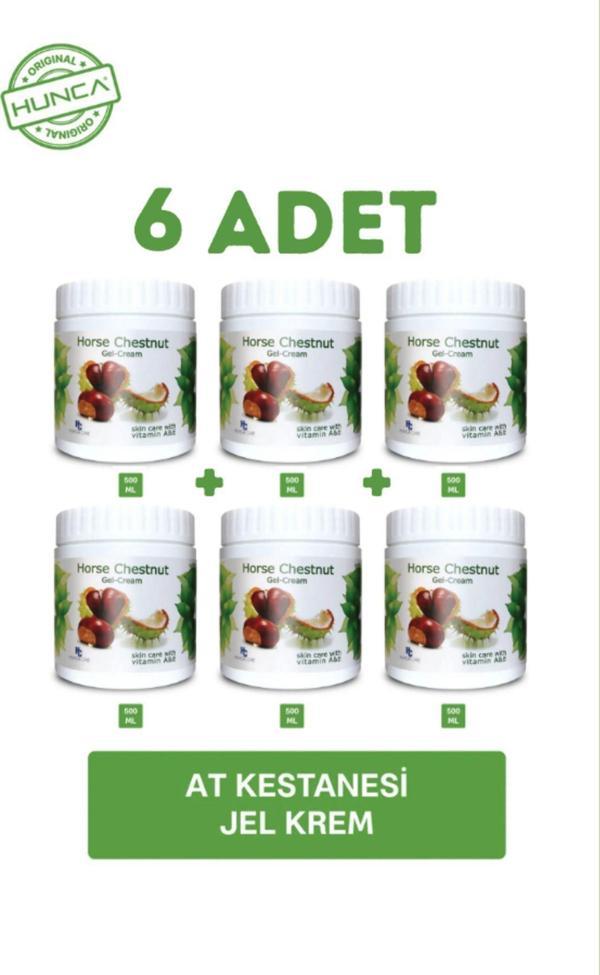 Hunca Care At Kestanesi Jeli, Kas Ve Eklem Masaj Kremi 500 Ml ( 6 Adet X 500 Ml ) - Image 1