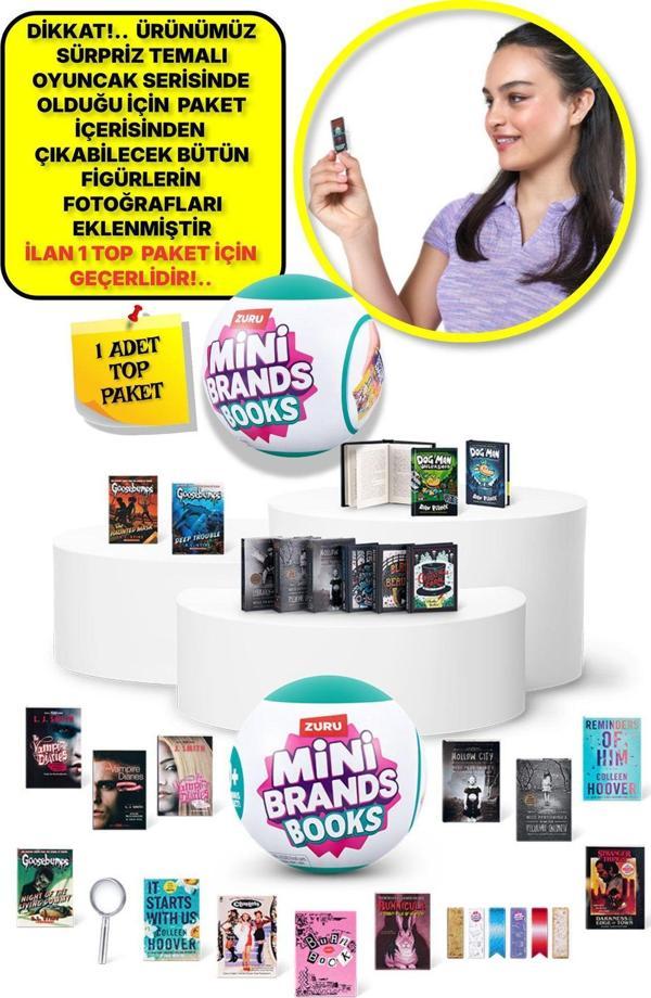Mini Brands Mini Books Kitap Fügürleri Sürpriz Top Paket - 1 ADET - Image 1