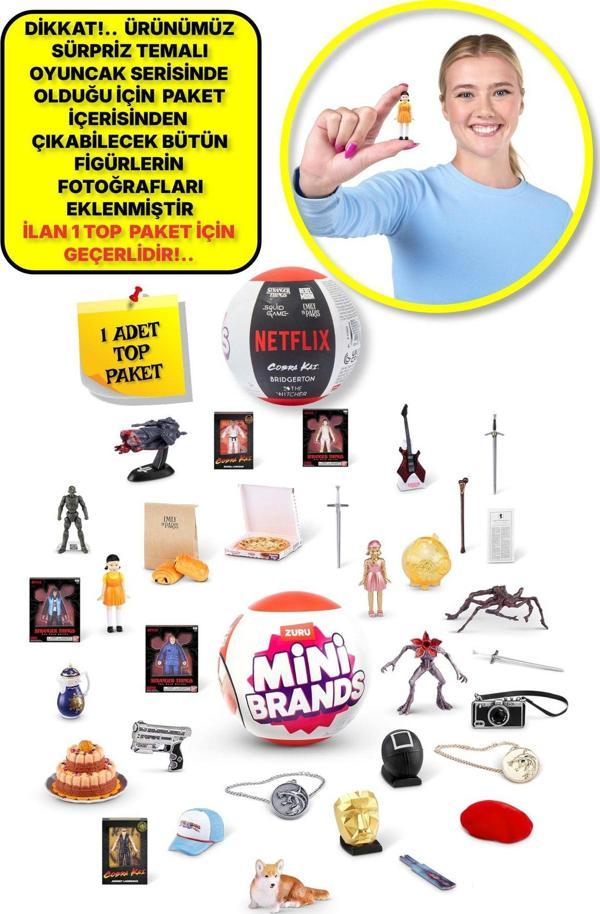Mini Brands Mini Netflix Sürpriz Figürleri Top Paket - 1 ADET - Image 1