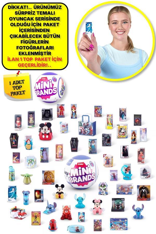 Mini Brands Mini Disney Sürpriz Figürleri Top Paket - 1 ADET - Image 1