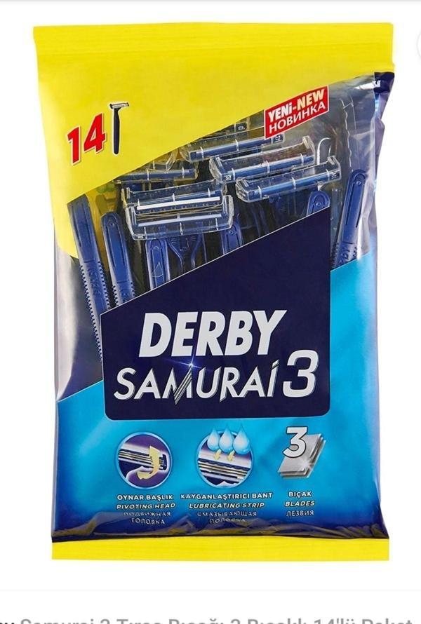 Derby Samuray 3 Bıçaklı 14 Adet Samurai - Image 1