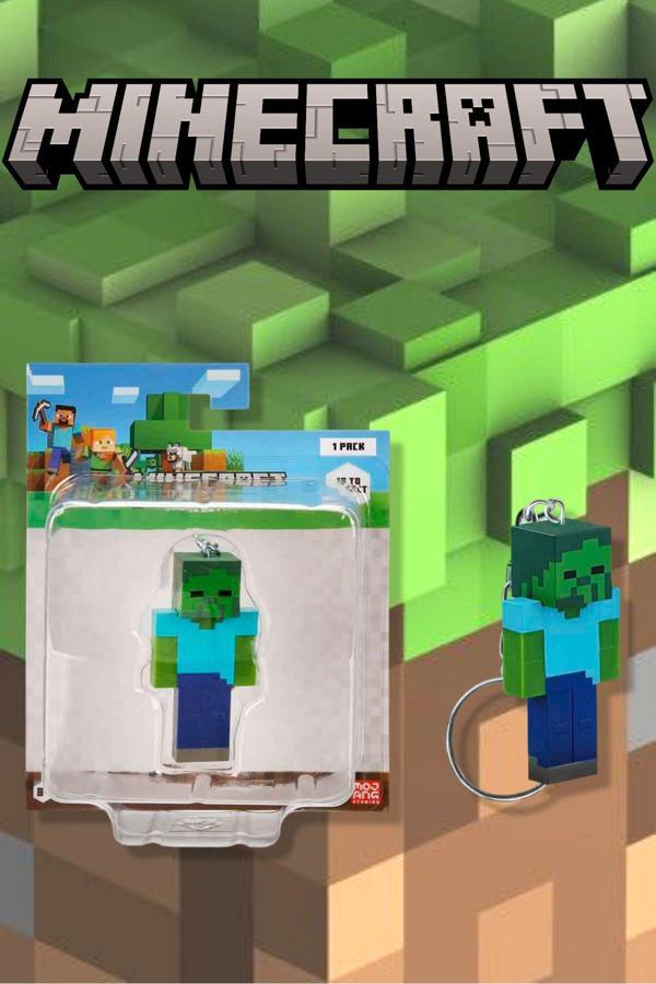 Minecraft 3D Figür Anahtarlık - Zombie Steve MODEL 15 - Image 1