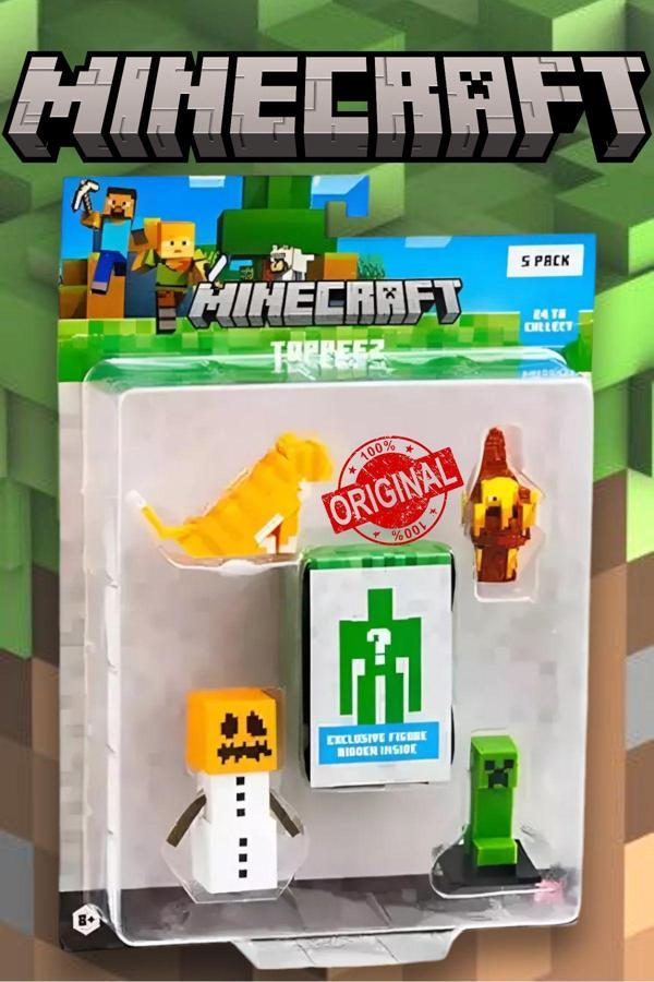 Minecraft 3D Figür Toppeez 5'li Set - MODEL 3 - Image 1