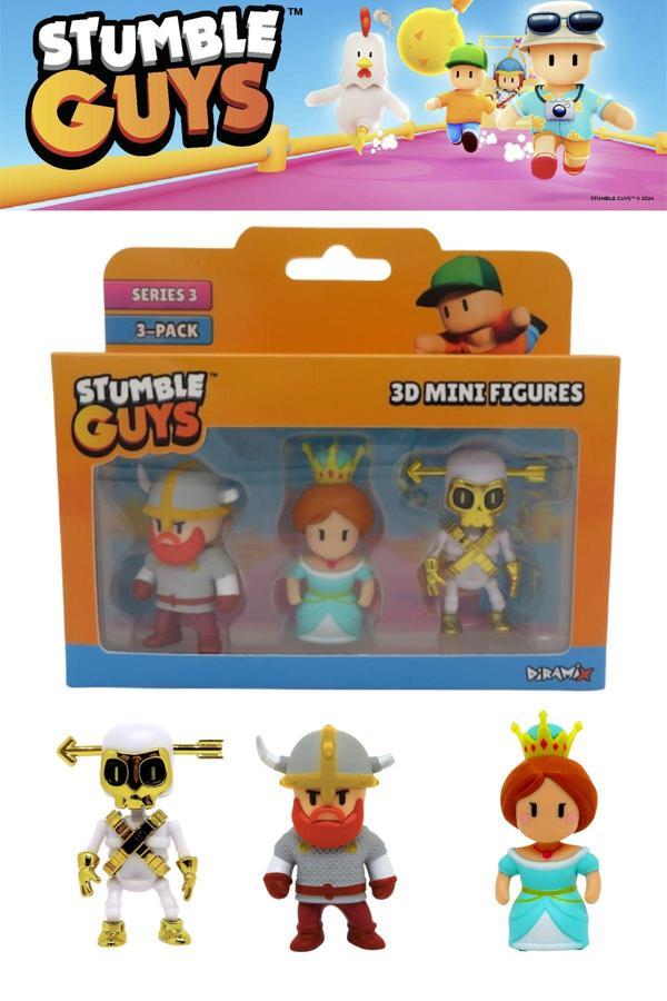 Stumble Guys 3 lü Mini Figür Seti Seri 3 - 5 CM - Model 1 - Image 1
