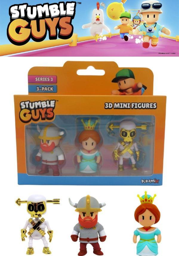 Stumble Guys 3 lü Mini Figür Seti Seri 3 - 5 CM - Model 1 - Image 1