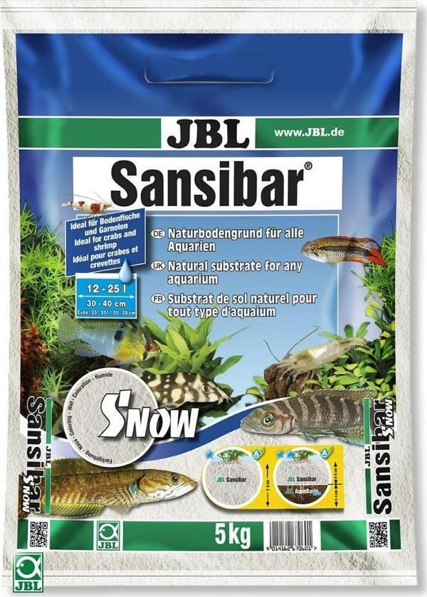 JBL SANSIBAR KAR BEYAZI 5 KG KUM Akvaryum Ve Su Teraryumları  için Uygundur Kar Beyaz - Image 1