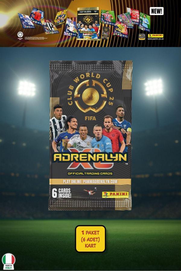 Panini Club World Cup 25 Futbolcu Kartları - 1’li Paket (6 Kart) - Image 1