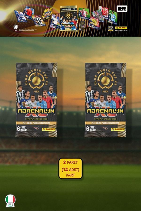 Panini Club World Cup 25 Futbolcu Kartları - 2’li Paket (12 Kart) - Image 1