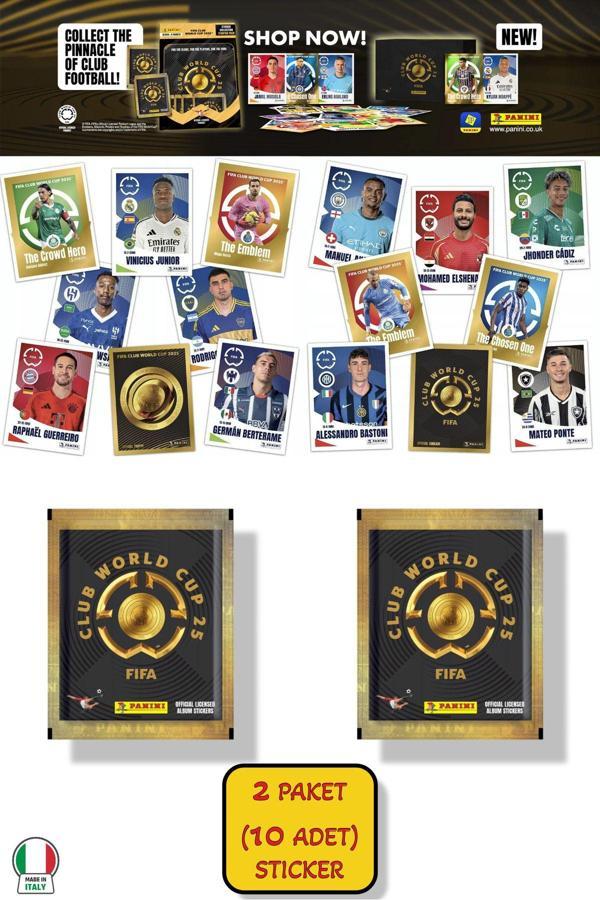 2 PAKET (10 STICKER) Panini America Club World Cup 2025 Albüm Major Futbol Klüplerler Dünya Kupası - Image 1