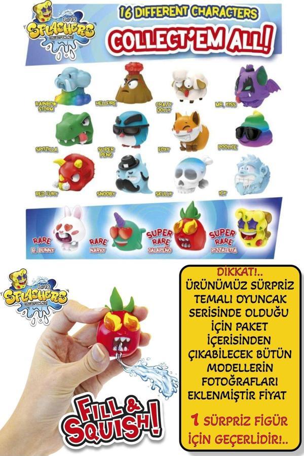 1 ADET Sürpriz Splashers Fill & Squish! Sıkımlık Stress Giderici Yumuşak Mini Su Tabancası - Image 1