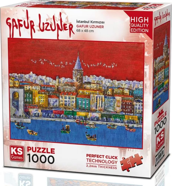 Ks Games İstanbul Kırmızısı Puzzle 1000 Parça 20791 - Image 1