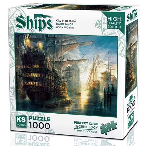 Ks Games City of Rochelle Puzzle 1000 Parça 20681 - Image 1