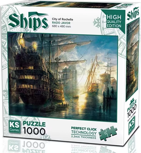 Ks Games City of Rochelle Puzzle 1000 Parça 20681 - Image 1