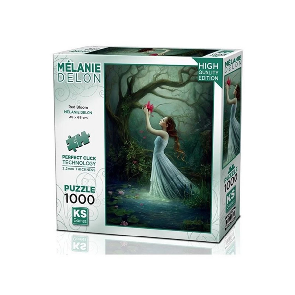 KS Games Red Bloom Puzzle 1000 Parça 20682 - Image 1