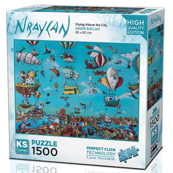 Ks Games Flying Above the City Puzzle 1500 Parça 22024 - Image 1