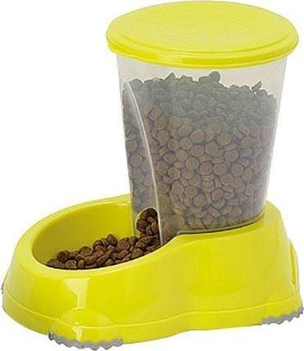 Moderna Smart Hazneli Kedi ve Köpek Mama Kabı Sarı 1,5 Lt - Image 1