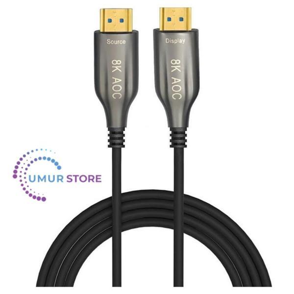 40 Metre - Aoc Fiber HDMI 2.1 Kablo - 48GBPS, 8K@60Hz, 4K@120Hz, 4K@60Hz, Earc, D-Hdr, Dolby Vision - Image 1