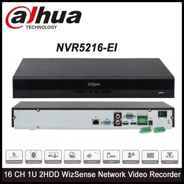 TEKNOTEG - RSR - Dahua  Nvr5216-eı, 16kanal, 12mpix, H265+, 2 Hdd Desteği, 1080p Kayıt, 320mbps Bant - Image 1