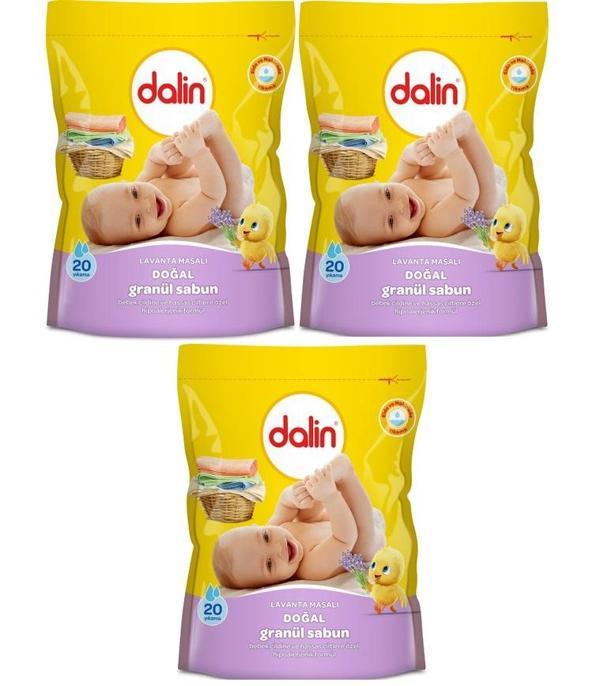 Dalin Doğal Granül Sabun Toz Deterjan 3'lü 1000*3 3000 Gr - Image 1