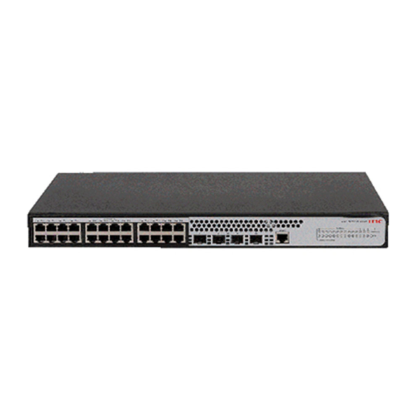 H3C S1850V2-28P-EI, 24 Port, GigaBit, L2, 1 Port GigaBit Uplink, 4 Port GigaBit SFP, Web Yönetilebilir, Masaüstü Switch - Image 1