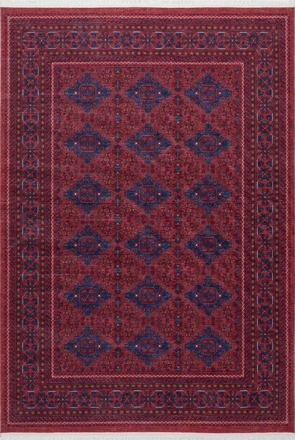 Pastel Halı Twist PS1245 Kırmızı Serisi Salon Oturma Yatak Odası Halısı - Image 1