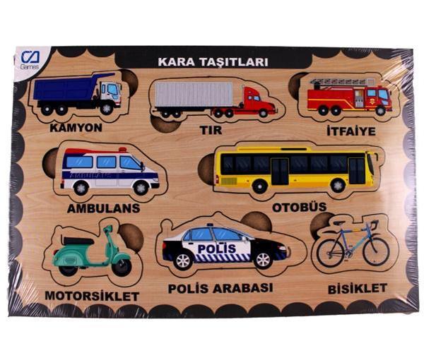 Ca Games Ahşap Puzzle Kara Taşıtları 19X29 - Image 1